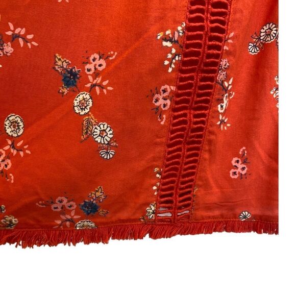 ModCloth Coral Whimsical Wildflowers Shift Dress Size M - Picture 4 of 16